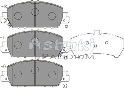 Ashuki H026-43 - Гальмівні колодки, дискові гальма avtolavka.club