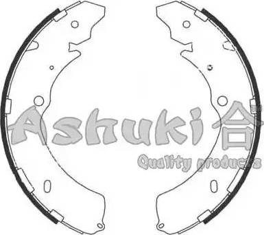 Ashuki IS015-01 - Комплект гальм, барабанний механізм avtolavka.club
