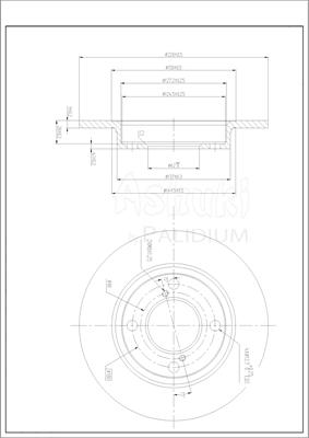 Ashuki K016-70 - Гальмівний диск avtolavka.club