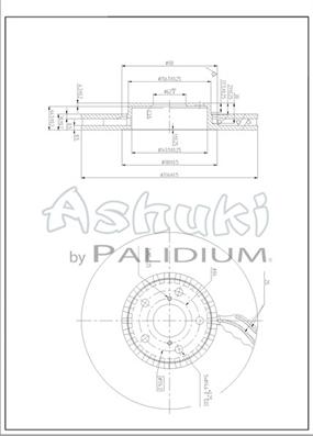 Ashuki L600-02 - Гальмівний диск avtolavka.club