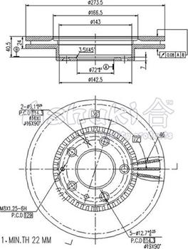 Ashuki M616-05 - Гальмівний диск avtolavka.club