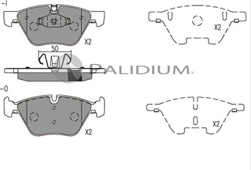 Ashuki P1-1548 - Гальмівні колодки, дискові гальма avtolavka.club