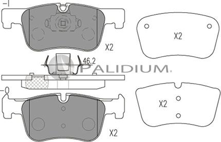 Ashuki P1-1547 - Гальмівні колодки, дискові гальма avtolavka.club