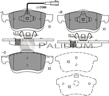 Ashuki P1-1557 - Гальмівні колодки, дискові гальма avtolavka.club