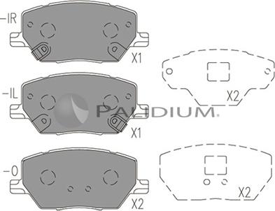 Ashuki P1-1534 - Гальмівні колодки, дискові гальма avtolavka.club