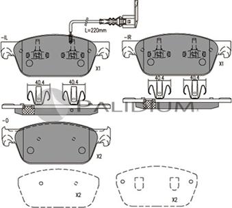 Ashuki P1-1577 - Гальмівні колодки, дискові гальма avtolavka.club