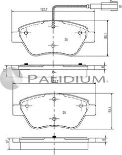 Ashuki P1-1044 - Гальмівні колодки, дискові гальма avtolavka.club