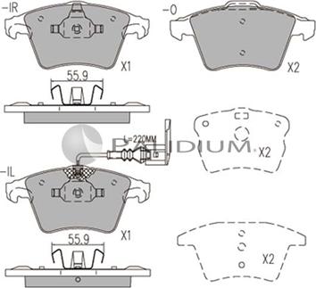 Ashuki P1-1048 - Гальмівні колодки, дискові гальма avtolavka.club