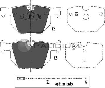 Ashuki P1-1069 - Гальмівні колодки, дискові гальма avtolavka.club