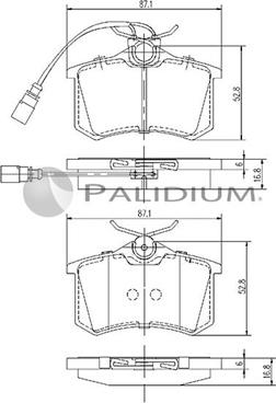 Ashuki P1-1063 - Гальмівні колодки, дискові гальма avtolavka.club