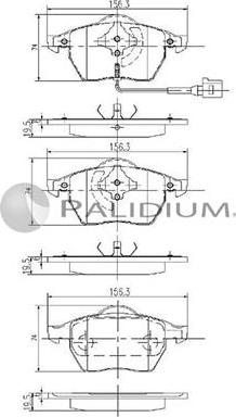 Ashuki P1-1062 - Гальмівні колодки, дискові гальма avtolavka.club