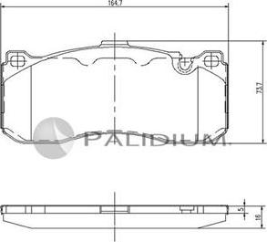 Ashuki P1-1089 - Гальмівні колодки, дискові гальма avtolavka.club