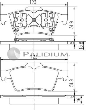 Ashuki P1-1034 - Гальмівні колодки, дискові гальма avtolavka.club