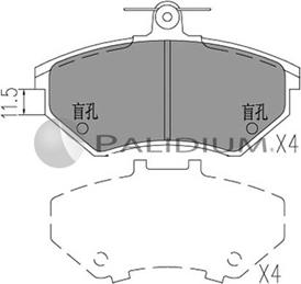 Ashuki P1-1035 - Гальмівні колодки, дискові гальма avtolavka.club