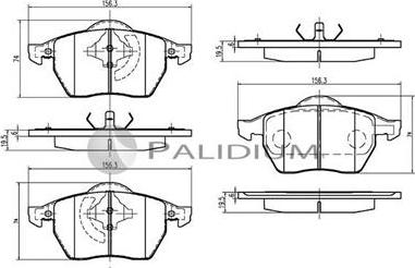 Ashuki P1-1025 - Гальмівні колодки, дискові гальма avtolavka.club