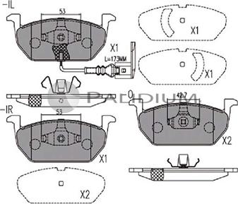 Ashuki P1-1191 - Гальмівні колодки, дискові гальма avtolavka.club