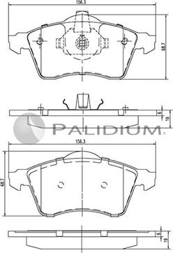 Ashuki P1-1197 - Гальмівні колодки, дискові гальма avtolavka.club