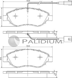 Ashuki P1-1163 - Гальмівні колодки, дискові гальма avtolavka.club