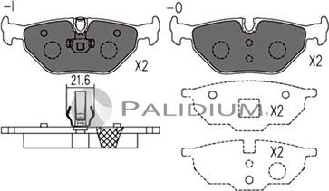 Ashuki P1-1109 - Гальмівні колодки, дискові гальма avtolavka.club