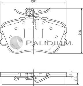 Ashuki P1-1300 - Гальмівні колодки, дискові гальма avtolavka.club