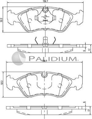 Ashuki P1-1311 - Гальмівні колодки, дискові гальма avtolavka.club