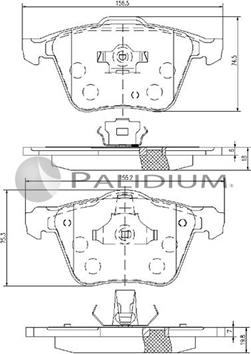 Ashuki P1-1236 - Гальмівні колодки, дискові гальма avtolavka.club