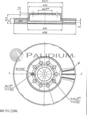 Ashuki P330-040 - Гальмівний диск avtolavka.club