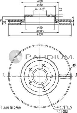 Ashuki P330-056 - Гальмівний диск avtolavka.club