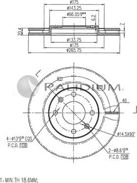 Ashuki P330-030 - Гальмівний диск avtolavka.club