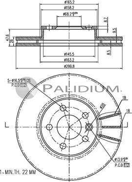 Ashuki P330-031 - Гальмівний диск avtolavka.club