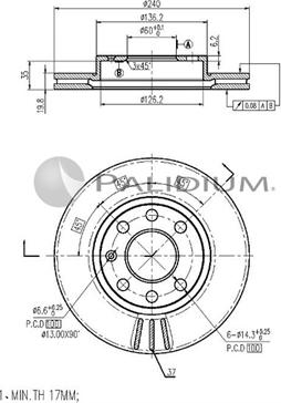 Ashuki P330-038 - Гальмівний диск avtolavka.club