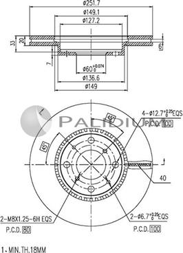 Ashuki P330-022 - Гальмівний диск avtolavka.club