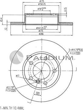 Ashuki P330-074 - Гальмівний диск avtolavka.club