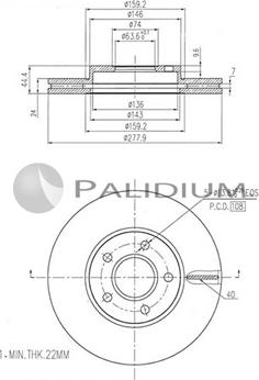 Ashuki P330-144 - Гальмівний диск avtolavka.club