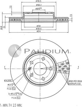 Ashuki P330-143 - Гальмівний диск avtolavka.club