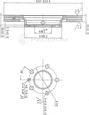 Ashuki P330-147 - Гальмівний диск avtolavka.club