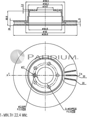 Ashuki P330-157 - Гальмівний диск avtolavka.club