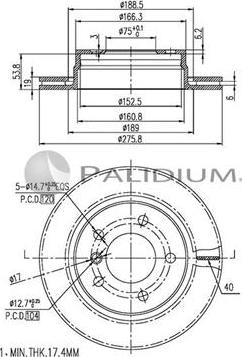 Ashuki P330-115 - Гальмівний диск avtolavka.club