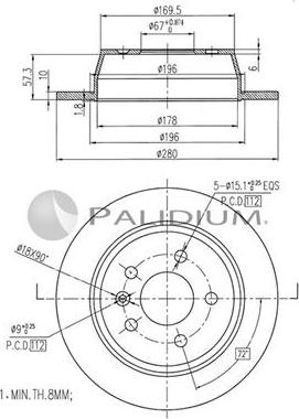 Ashuki P330-116 - Гальмівний диск avtolavka.club