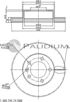 Ashuki P330-137 - Гальмівний диск avtolavka.club