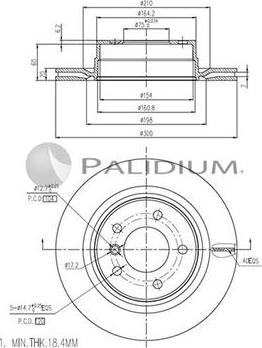 Ashuki P330-127 - Гальмівний диск avtolavka.club