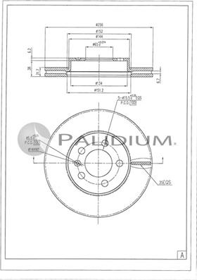 Ashuki P330-250 - Гальмівний диск avtolavka.club