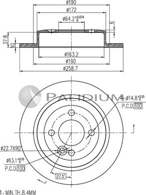 Ashuki P331-040 - Гальмівний диск avtolavka.club