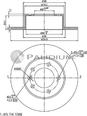 Ashuki P331-069 - Гальмівний диск avtolavka.club