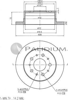 Ashuki P331-009 - Гальмівний диск avtolavka.club