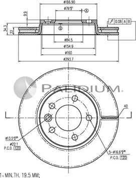 Ashuki P331-004 - Гальмівний диск avtolavka.club