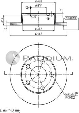 Ashuki P331-017 - Гальмівний диск avtolavka.club