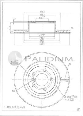 Ashuki P331-082 - Гальмівний диск avtolavka.club