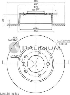 Ashuki P331-020 - Гальмівний диск avtolavka.club