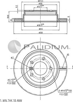 Ashuki P331-028 - Гальмівний диск avtolavka.club